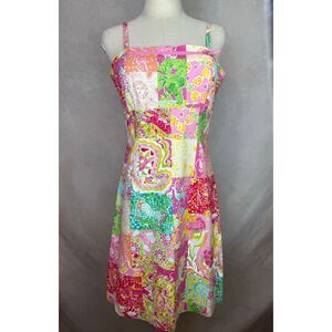 Key West Print Dress Suzie Zuzek Lilly Pulitzer Size 6